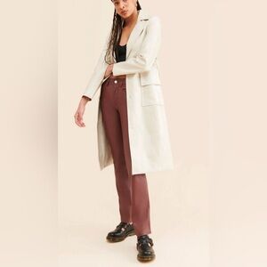 Anthropologie Pilcro The Yaya Mid-Rise Vegan Leather Pants 26